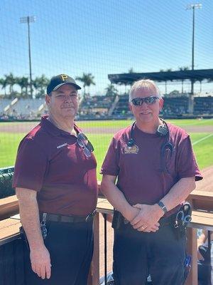 Paramedic crew providing EMS service for Pirates games at LECOM Stadium