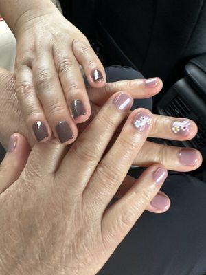 Mom and grandma's gel manicure