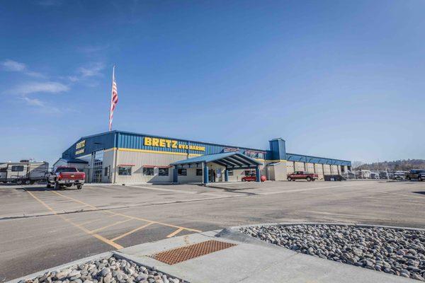 Outside view of the dealership.