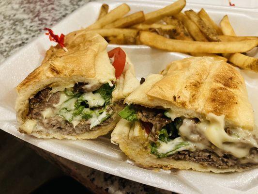 Philly Steak 'n Cheese or Chick-o-Philly Plate