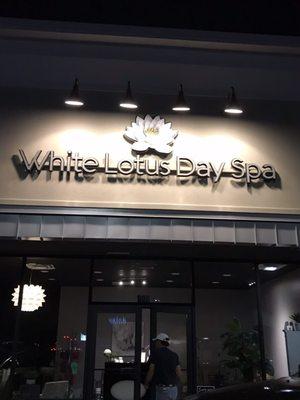 Entrance to White Lotus Day Spa