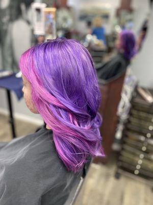 Fantasy color by Stylist Cole