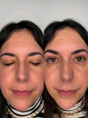 microblading to change shape