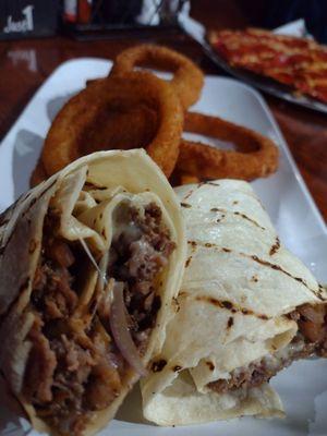 Philly cheesesteak wrap - yummy