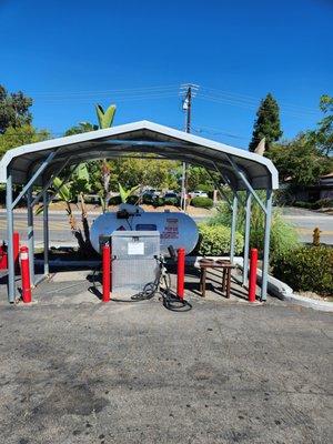 Power propane tank at Rancho Santa Fe gas