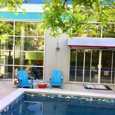 The Urban Oasis Bed and Breakfast on the Atlanta Beltline. Pool built and maintained by Montego Pools