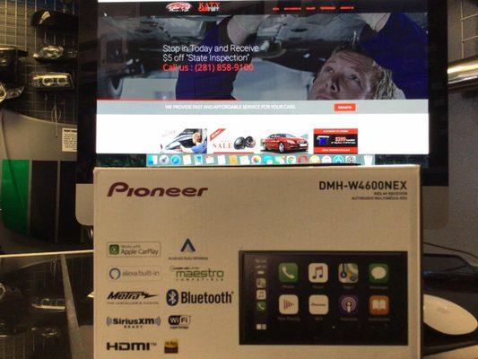 Pioneer Apple car play with android auto
Carro audio and tint