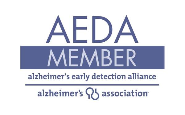 Proud member of the Alzheimer's Early Detection Alliance