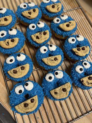 Cookie Monster Donuts