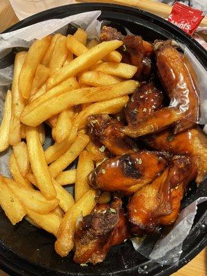 Teriyaki Wings and Fries