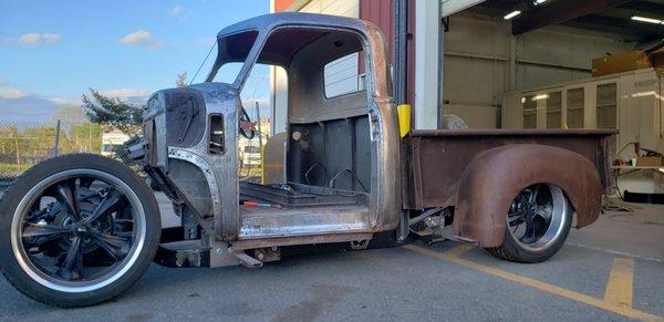 Our 1950 3100 in its beginning stages of its transformation