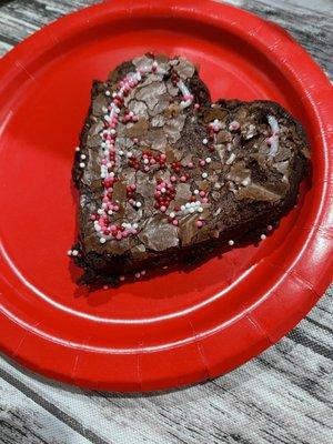 Valentine brownie