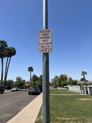 Parking permits not provided and not enforced