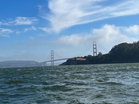 the Golden Gate Bridge