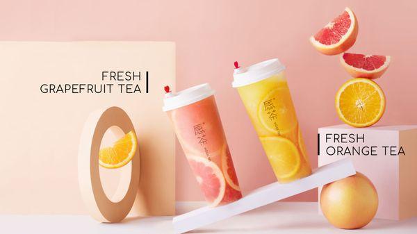 Fresh Fruit Teas, best on a hot summer day!