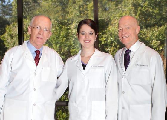 Dr. Doug Hinson, Dr. Jennifer Allen, and Dr. Phil Hinson