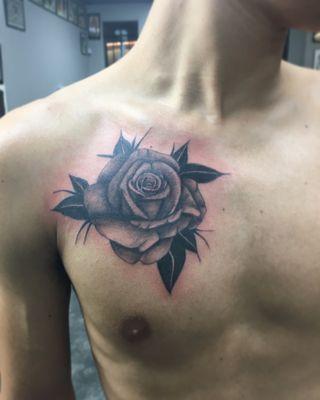 Rose tattoo by Alyssa