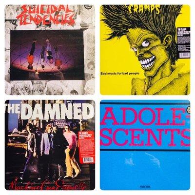 Vinyl Records From Suicidal Tendencies, The Cramps, Adolescents & The Damned. Come check out our Punk Rock Albums.