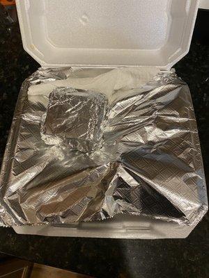 The staff covers your food with foil so it remains HOT if you're taking your orders to go!