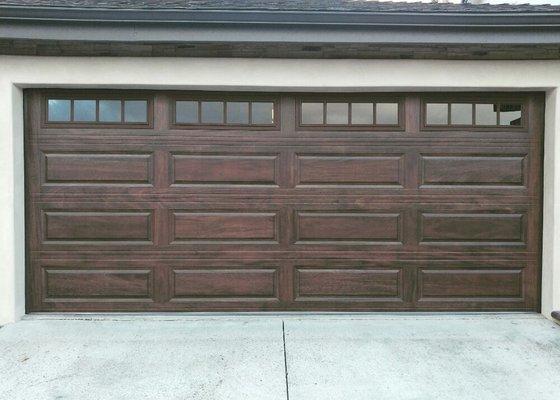 Mahogany long panel with Madison Windows