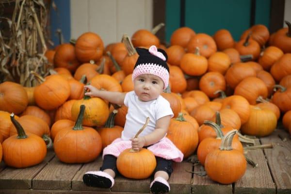 Holiday baby portrait.