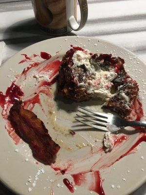 Raspberry Fritter is so good, I got half way through before I thought to take this pic.