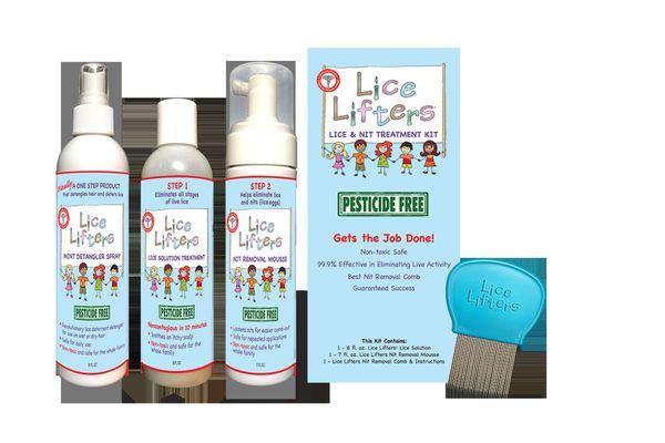 Lice Lifters Products are natural and work without pesticides or dangerous chemicals.