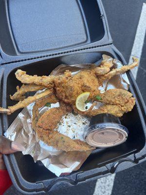 Fried crab