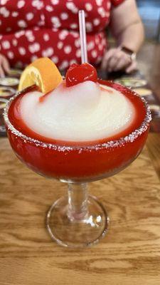 Frozen strawberry margarita