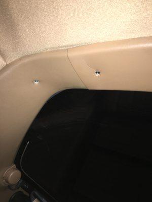 Broke headliner plastic trim on both sides putting in or taking out wrong.