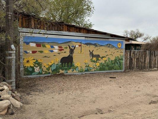 Mural across the street