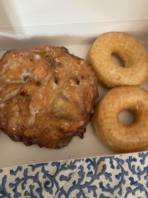 Apple fritters n glazed