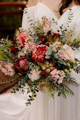 Boho bridal bouquet