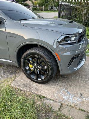 Brake caliper color change