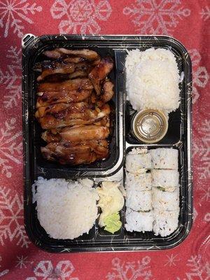 Large Bento - Teriyaki Chicken and California Roll