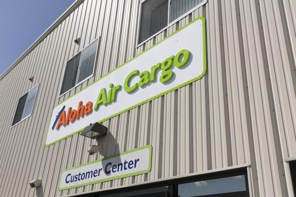 Aloha Air Cargo's Honolulu Cargo Facility located at 50 Elliott Street, Honolulu, HI 96819 offers a walk-up Customer Center.