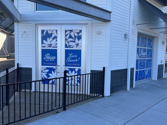 Petite Left Bank coming soon, so excited!  Formerly New Morning Cafe + ice cream parlor space.