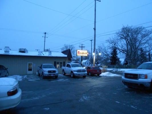 Parking lot is sometimes full... but isn't that a good sign?!