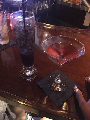 Tiny Long Island and strawberry martini