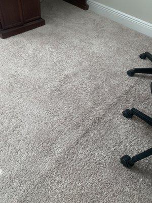 Carpet not stretched