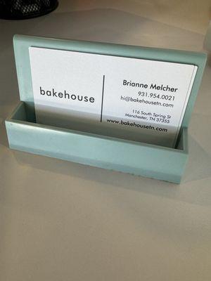 Business cards with contact