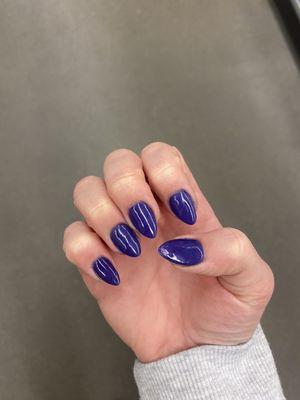 Gel powder manicure