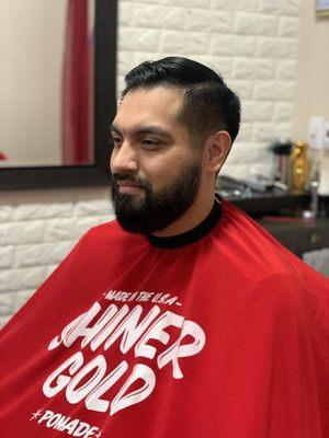 Gentleman's cut with a beard trim