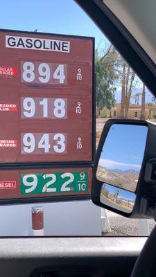 Furnace creek gas prices march 2022