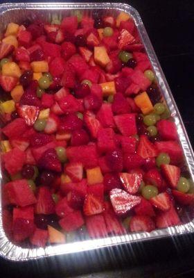 We offer fresh cut fruit pans and trays for all events. Custom watermelon boats and more.