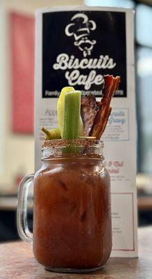 Spicy Biscuits Bacon Bloody Mary