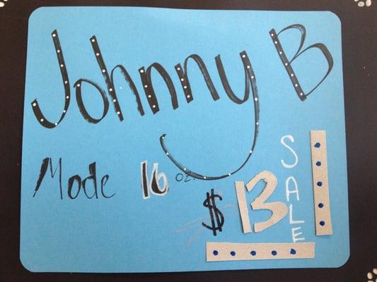 Johnny B is on sale!