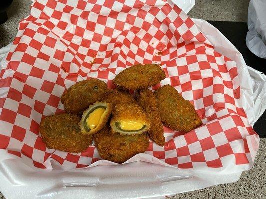 Jalapeño poppers.