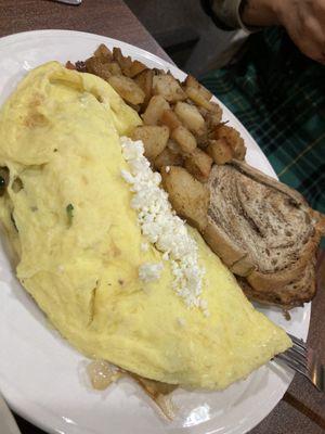 Olive oil omelette