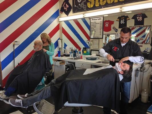 Barry's is the only place in Tehachapi where you can get a straight razor shave.